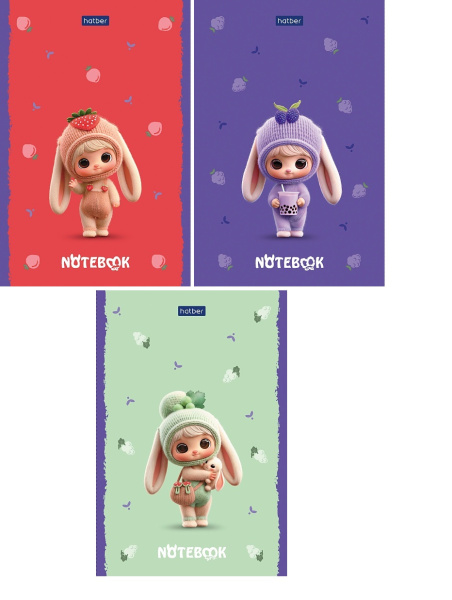 Блокнот А6  40л Berri-ФрутоНяшки, на склейке