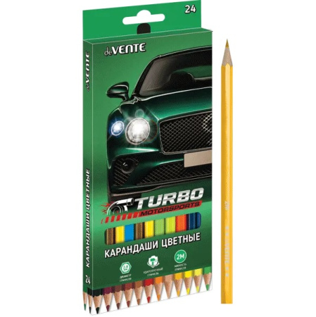 Карандаши Turbo 24цв., 2М