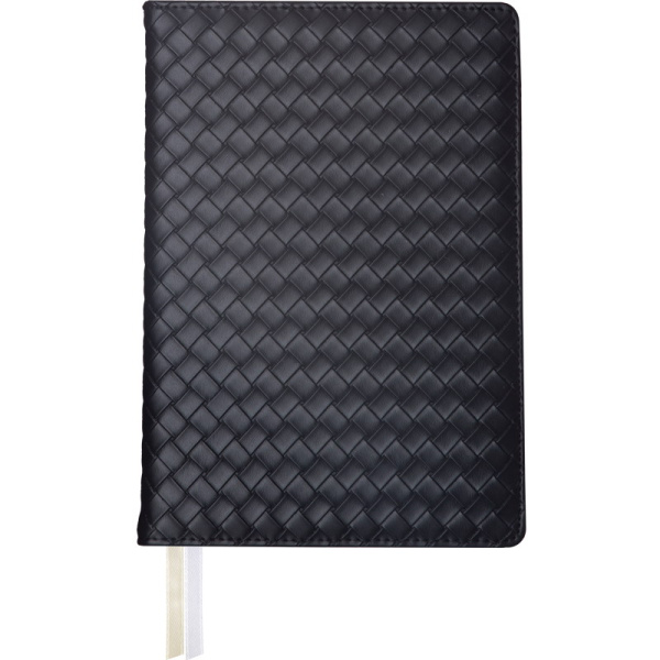 Ежедневник А5 7Бц Clair чёрный, иск.кожа, поролон 136л