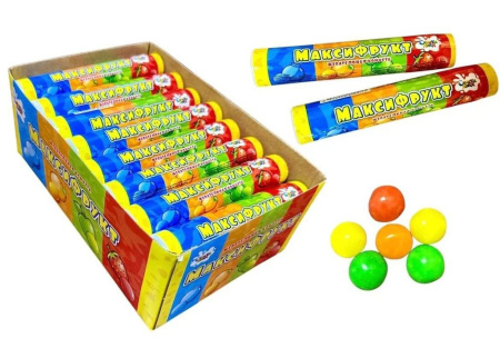 Жевательная конфета "Максифрукт" 20гр (24шт)