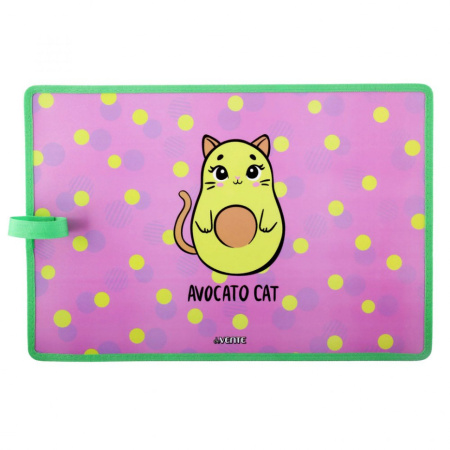 Коврик для лепки А3 Avocato Cat, застежка-липучка