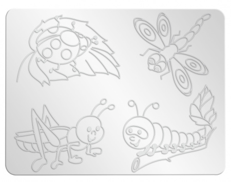 Доска для пластилина с трафаретом