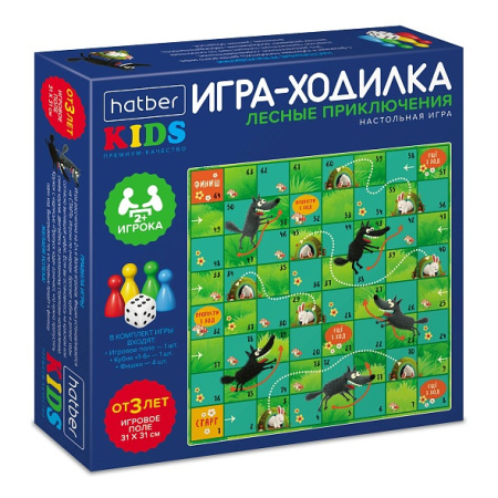 Игра настольная Ходилки-Пазл Лесные приключения
