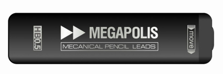 Грифель 0,5мм HB Megapolis