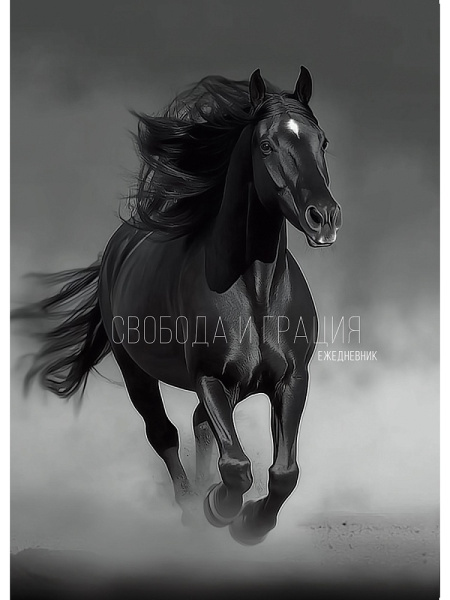 Ежедневник А5 7БЦ Бег коня-1, 80л