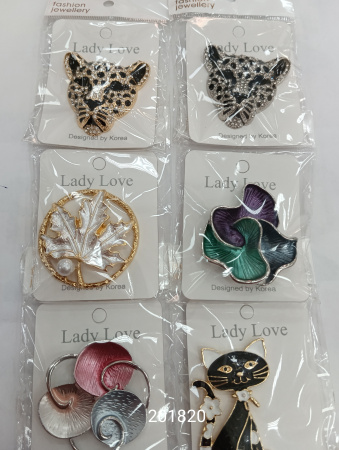 Брошь на магните