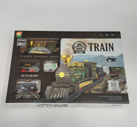 Паровозик с рельсами Classic Train (свет, звук)