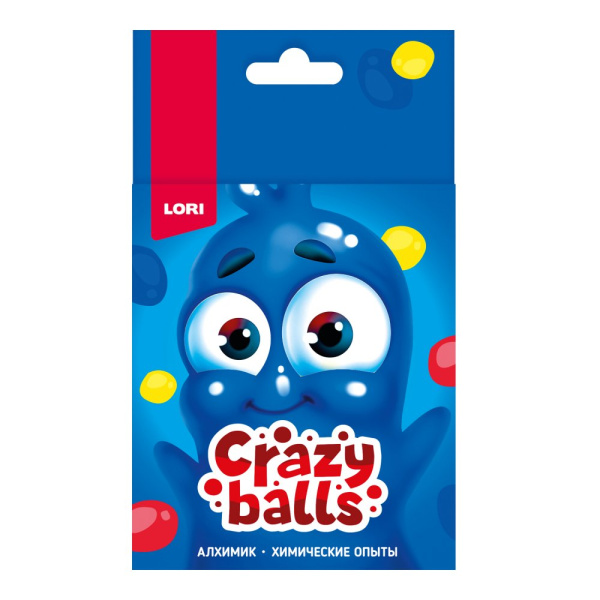 Химические опыты Crazy Balls Желтый, синий и красный