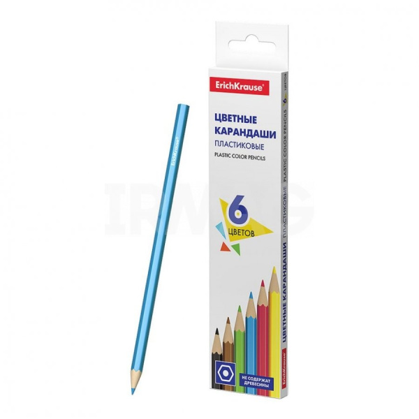 Карандаши .пластиковые 06цв.
