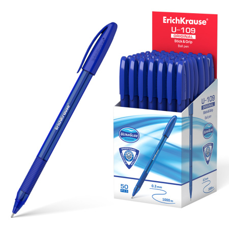 Ручка шарик. EK U-109 Original Grip синяя, 1,0мм