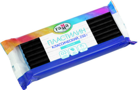 Пластилин Детский. Классический Черный 250гр.