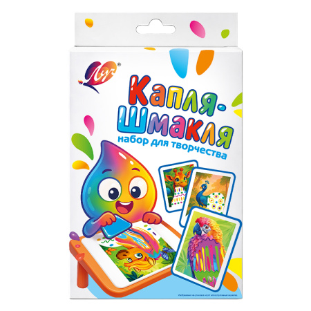 Набор с красками Капля-Шмакля, 6 цв
