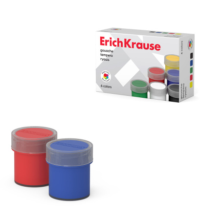 Гуашь Erich Krause 06цв. 17мл