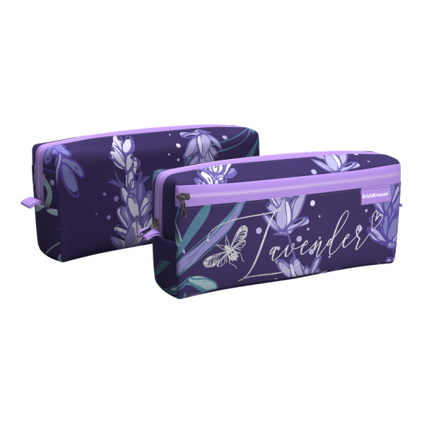 Пенал 2отд. квадро Lavender фиолетовый