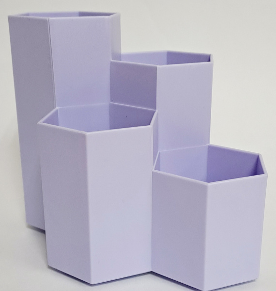 Подставка /канц.принадл. Соты сиреневая