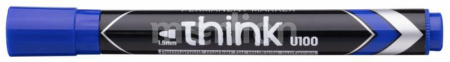 Маркер синий перманeнтный 2мм Think круглый