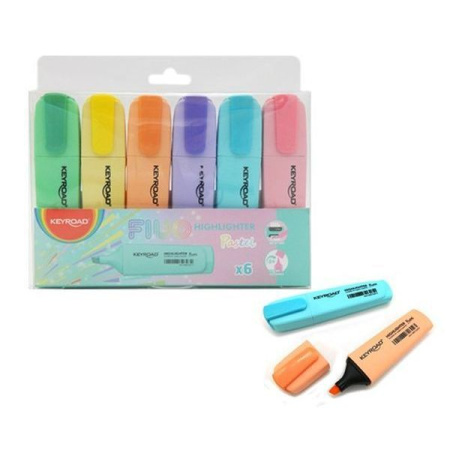 Маркер  текст. набор 6цв. Pastel