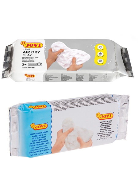 Глин.Паста д/моделирования 250гр. Jovi белая, отвердев.