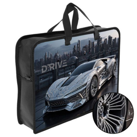 Папка с ручками А4 Silver auto