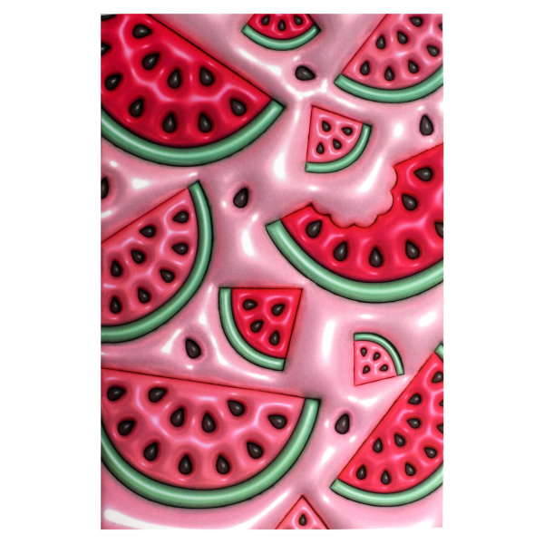 Тетрадь 32л Евроформат 3D Арбузы, софт-тач