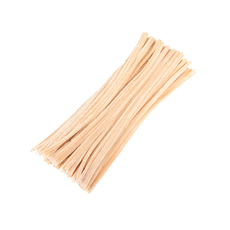 Пушистая проволока 30см/25шт телесный