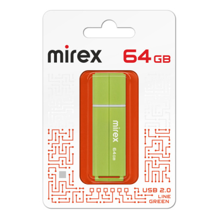 Флэшка 64Gb Line зелёный