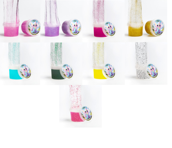 Слайм "Стекло" с блестками ассорти  90гр