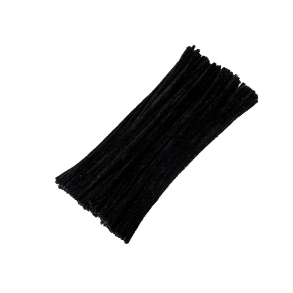 Пушистая проволока 30см/25шт Черный