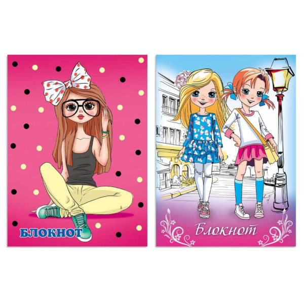 Блокнот А6  32л Модница 1