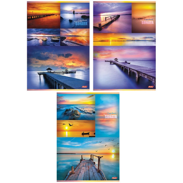 Тетрадь А4  96л Гаснет день в безбрежных небесах