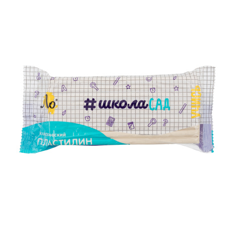 Пластилин Классический Учись Белый  240гр, группа 1