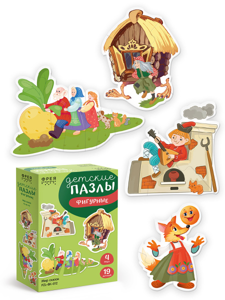 Пазлы Макси Мир сказок, 19эл