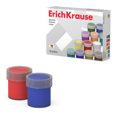 Гуашь Erich Krause 12цв. 17мл