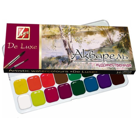 Краски акв. Люкс 16цв. Луч