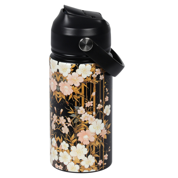 Термос стальной 480мл Цветочная фантазия