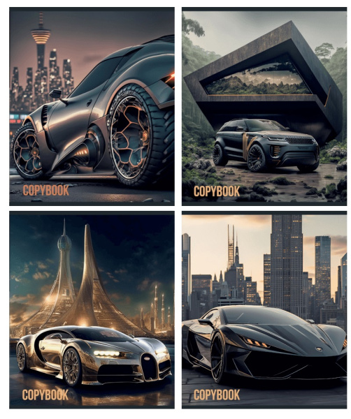 Тетрадь 96л Автомобили