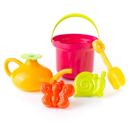 Песочный набор Луковка (ведро, грабли, лейка, формочка