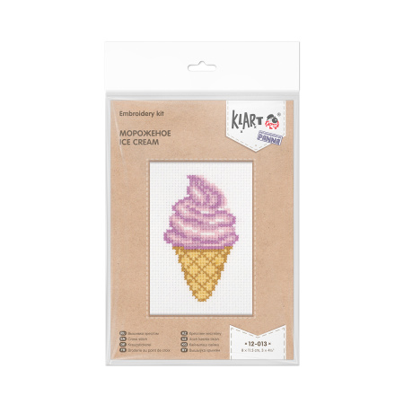 Набор для вышивания Кларт "Мороженое" 8*11,5см