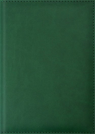Ежедневник А5 Sorrento зеленый, кожзам, 128л