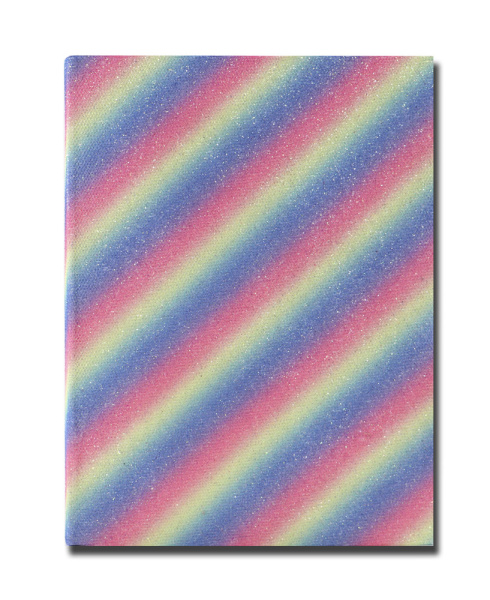 Ежедневник А5  Радуга яркие блёстки 128л АКЦИЯ