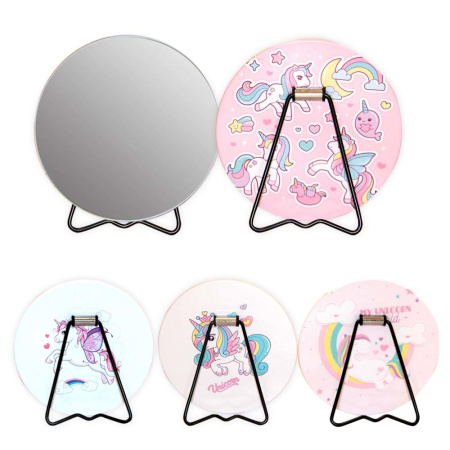 Зеркало настольное с подставкой Единорог