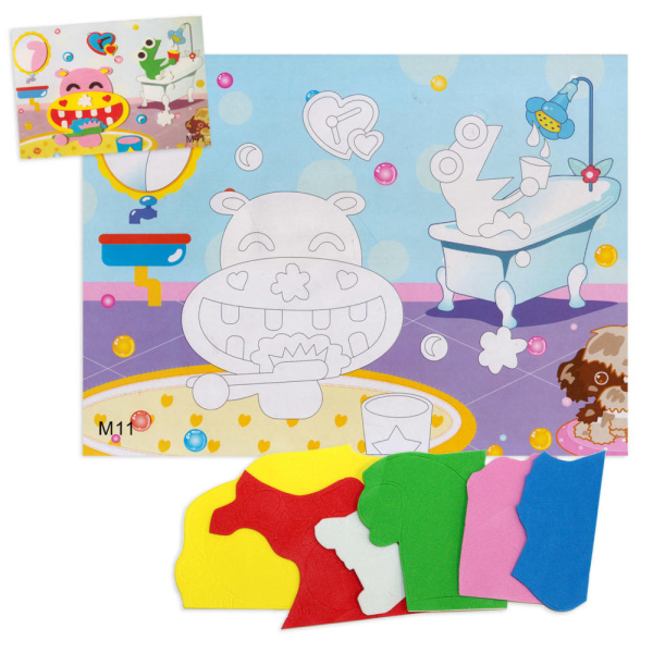 Мозаика из фоамирана Лягушка