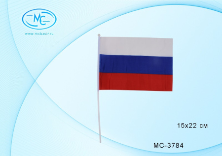 Флаг "Россия" триколор 14*21см