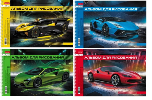 Альбом/гребень 40л Автопанорама, перфорация, 4 диз.