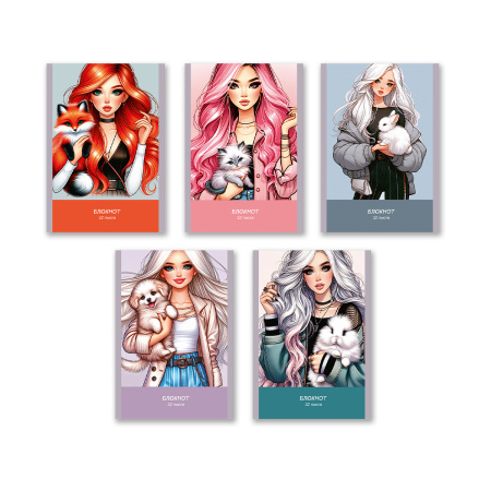 Блокнот А6  32л Нежный друг