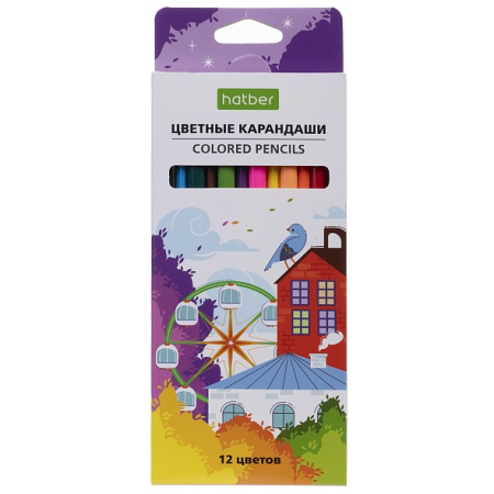 Карандаши .Трехгранные 12цв. Цветогорск