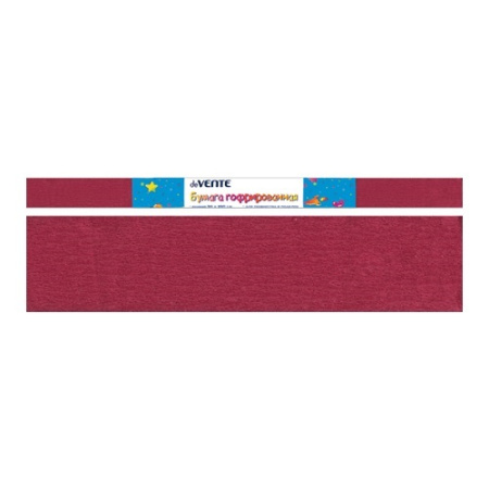 Цв бумага. крепир.50*250см Бордовая