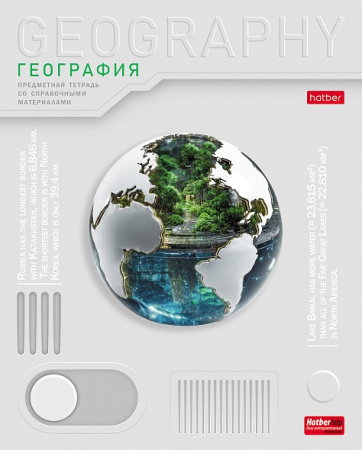 Тетрадь темат. 48л Техно География, выб.лак