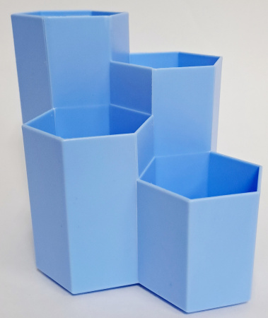 Подставка /канц.принадл. Соты васильковая