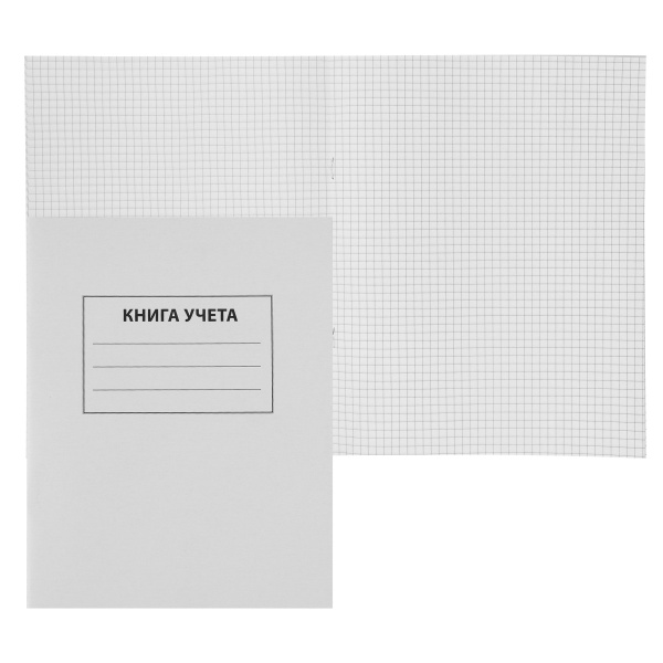 Книга Учета  карт.обложка 48л клетка